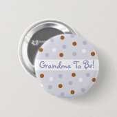 Elf-Polka-Punkt-Großmutter, zum Button zu sein (Vorne & Hinten)