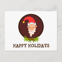 Elf Portrait Happy Holidays Post Card Feiertagspostkarte