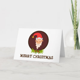 Elf Portrait Weihnachtsgrüßkarte Feiertagskarte