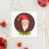 Elf Portrait White Paper Napkin Serviette (Beispiel)