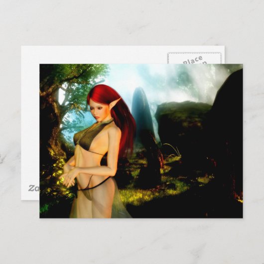 Elf Postkarte (Vorne/Hinten)