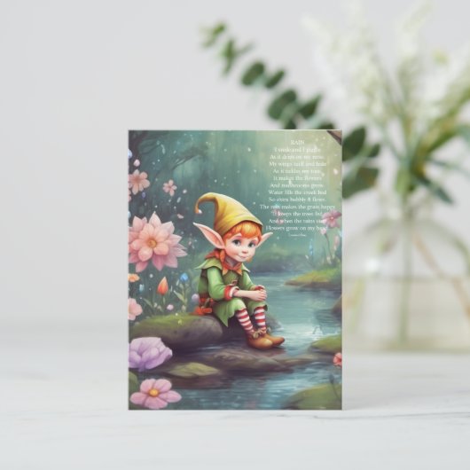 Elf Postkarte (Stehend Vorderseite)