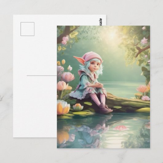 Elf Postkarte (Vorne/Hinten)