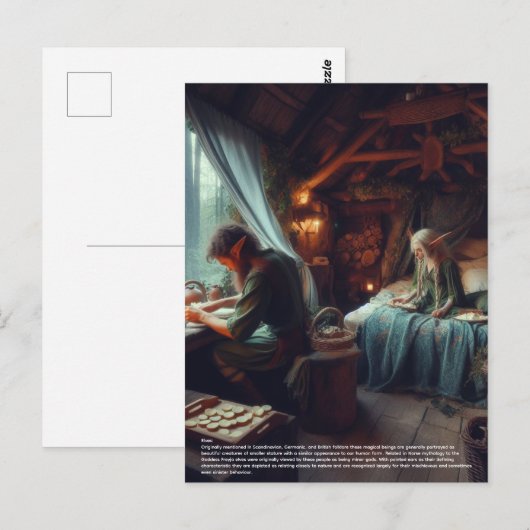 Elf Postkarte (Vorne/Hinten)