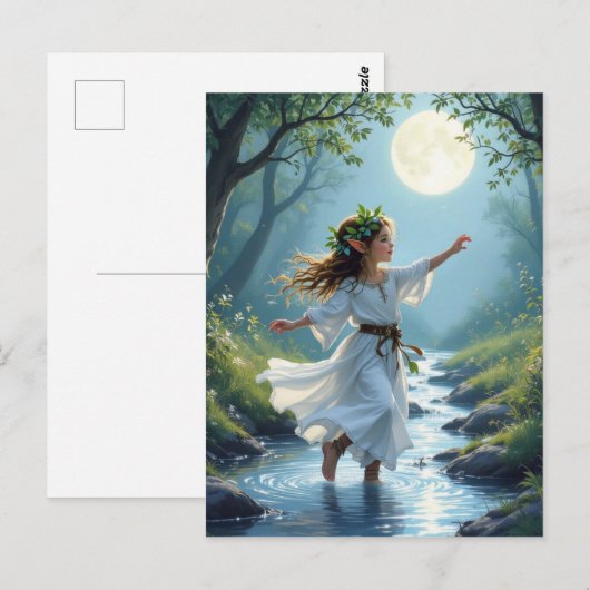 Elf Postkarte (Vorne/Hinten)