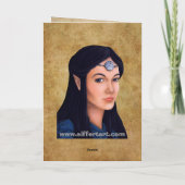 Elf Princess Feiertagskarte (Rückseite)