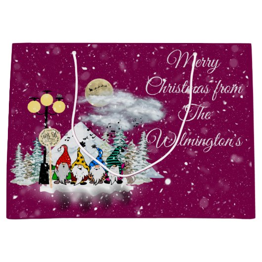 Elf Quartet Christmas Große Geschenktüte (Vorderseite)