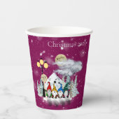 Elf Quartet Christmas Party Pappbecher (Vorderseite)
