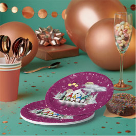 Elf Quartet Weihnachts-Party Paper Teller