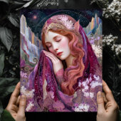 Elf Queen Goddess Celestial Fantasy Wall Art Print Poster