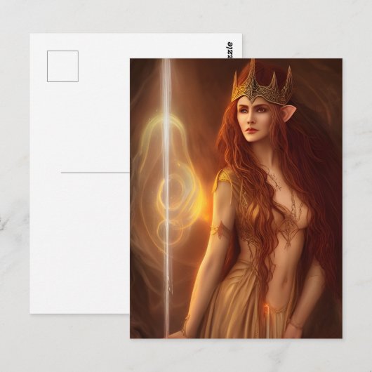 Elf Queen Postcard Postkarte (Vorne/Hinten)