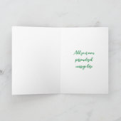 Elf Reiseplan Weihnachtskarte Karte (Innenseite)