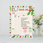 Elf Report Card Naughty oder Nice Verhaltens (Stehend Vorderseite)