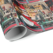 Elf Ride Along (Zug) Wrapping Paper Geschenkpapier (Rolleneckpunkt)