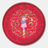 Elf Rohrleitungen Runder Aufkleber (Vorderseite)