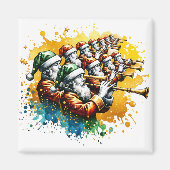 Elf Rohrleitungen | Zwölf Tage Weihnachten Magnet (Vorne)