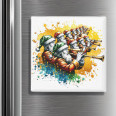 Elf Rohrleitungen | Zwölf Tage Weihnachten Magnet