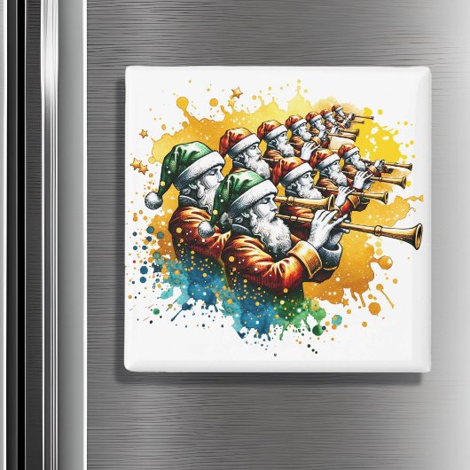 Elf Rohrleitungen | Zwölf Tage Weihnachten Magnet