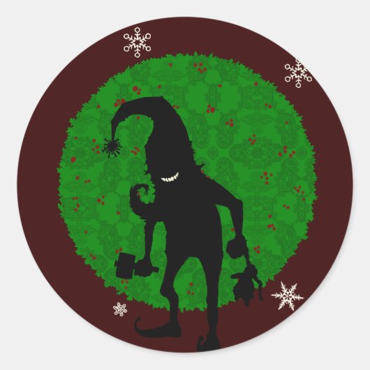 Elf Runder Aufkleber (Vorderseite)