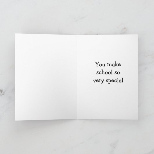 ELF SAGT: "NUR WEIHNACHTEN AN MEINEN LEHRER" (Innenseite)