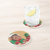 Elf Sandstein Untersetzer (Seite)