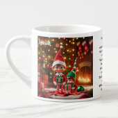 Elf Santa Claus Fügen Sie dem Kind den Namen Weihn Espressotasse
