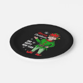 Elf-Santa-Zeichen Pappteller (Schrägansicht)