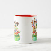 Elf-Schaukelpferd Zweifarbige Tasse (Mittel)