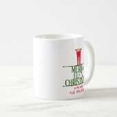Elf-Scherereien Weihnachtsgruß-Schild Kaffeetasse (VorderseiteRechts)