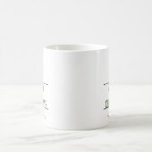 Elf-Scherereien Weihnachtsgruß-Schild Kaffeetasse (Mittel)