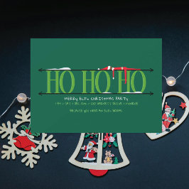 Elf Shenanigans Ho Ho Ho Weihnachts-Party Einladung