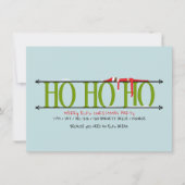 Elf Shenanigans Ho Ho Ho Weihnachts-Party Einladung (Vorderseite)