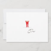 Elf Shenanigans Name Signieren Aquamarin & grün Feiertagskarte (Rückseite)