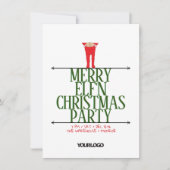 Elf Shenanigans Office Christmas Party Einladung (Vorderseite)