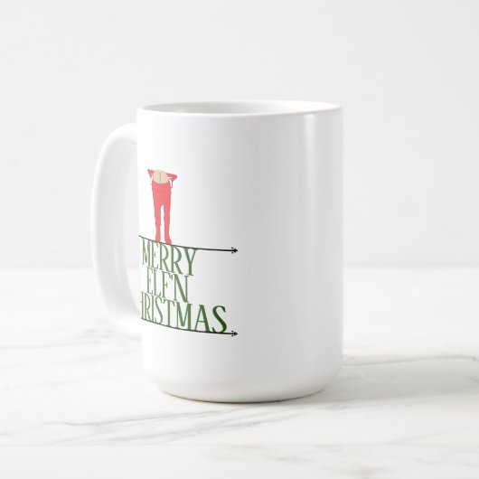 Elf Shenanigans Weihnachtsgrüße Kaffeetasse (Vorderseite Links)