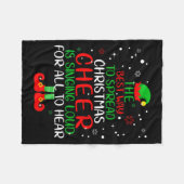 Elf Shirt The Way To Spread Christmas Cheer Boys M Fleecedecke (Vorderseite (Horizontal))