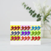 Elf Shoe Pop Art Postkarte (Stehend Vorderseite)