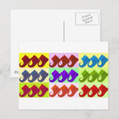 Elf Shoe Pop Art Postkarte (Vorne/Hinten)