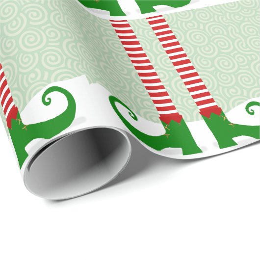 Elf Shoes Wrapping Paper Geschenkpapier (Rolleneckpunkt)