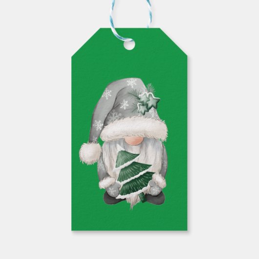 Elf Shop Special Lieferung Gnome Nice oder Naughty Geschenkanhänger (Rückseite)