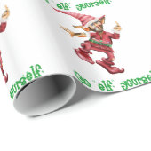 Elf sich geschenkpapier (Rolleneckpunkt)