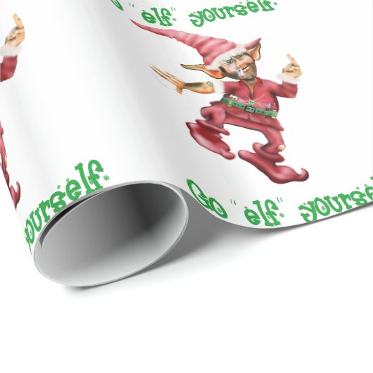 Elf sich geschenkpapier (Rolleneckpunkt)