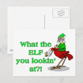 Elf Sie schauen sich an Postkarte (Vorne/Hinten)