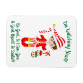 Elf sieht dir Weihnachten Kühlschrankmagnet zu Magnet (Horizontal)