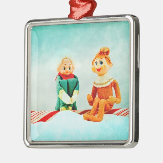 Elf Silbernes Ornament (Links)