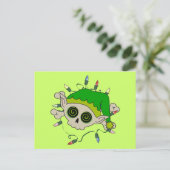 Elf Skull Postkarte (Stehend Vorderseite)
