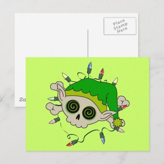 Elf Skull Postkarte (Vorne/Hinten)