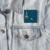 Elf Snail Christmas Scene Button (Beispiel)