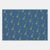 Elf Snail Christmas Scene Geschenkpapier Set (Vorderseite 2)