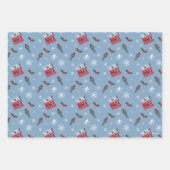 Elf "Sohn eines Nutcrackers" Wintermuster Geschenkpapier Set (Vorderseite 2)